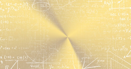 Image of mathematical equation and diagrams over abstract background. Digitally generated, hologram, illustration, vector, solutions, sums, formula, learning and education concept.の写真素材