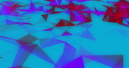 Image of abstract lines pattern moving on blue background. Shape, pattern and colour concept...