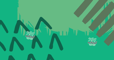 Image of stay natural text over field. global environment, green energy and digital interface...