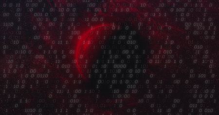 Image of data processing over globe. Global connections, computing and data processing concept digitally generated image.の写真素材