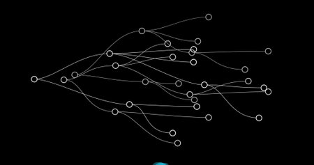 Image of connections on black background. Network, connections and technology concept digitally generated image.の写真素材