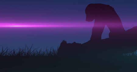 Abstract art with vibrant colors and geometric shapes, creating dynamic visual experience. colorful, modern, creative, contemporaryの写真素材