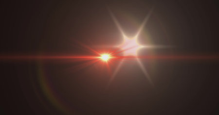 Image of light spots over black background. retro future and digital interface concept digitally...