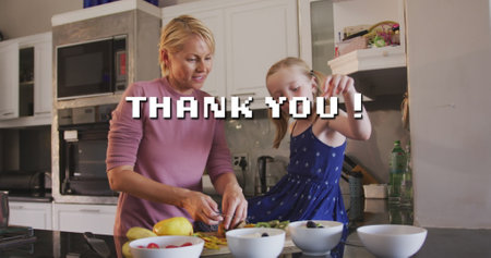 Image of stay at home text over girl playing. World cocktail day awareness concept.の写真素材