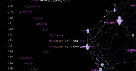 Image of computer data processing over globe. Global computing, digital interface and data...