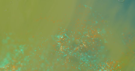 Image of abstract liquid patterned green background. Movement, pattern and colour concept digitally...