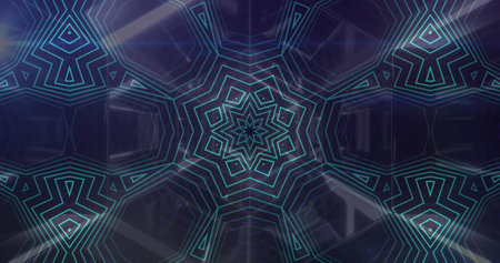 Image of data processing and digital human head over shapes on black background. Global technology,...