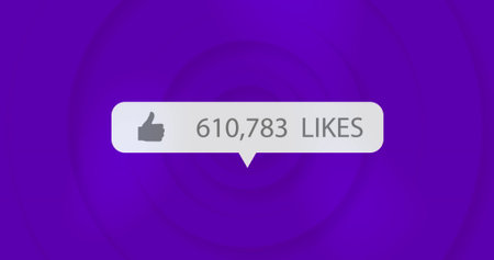 A like button with a large number of likes displayed. It signifies popularity or approval on social...