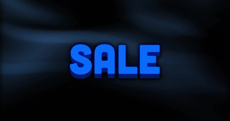 Image of sale text over vibrant pattern background. Sales, retail, shopping, digital interface, communication, computing and data processing concept digitally generated image.の写真素材