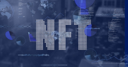 Image of text with globe and network of connections. Global digital interface technology and networking concept digitally generated image.の写真素材