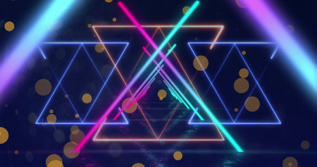 This image clip is a digitally generated image of green light trails moving in a hypnotic pattern....