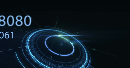 Image of mathematical equations over globe and scope scanning. Valentine days concept digitally generated image.の写真素材