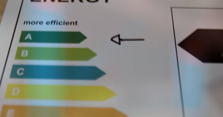 Image of close up of energy table. Global business and digital interface concept digitally generated image.の写真素材