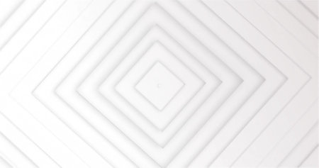 Image of pulsating white squares moving on seamless loop. Shape, pattern, colour and movement concept digitally generated image.の写真素材