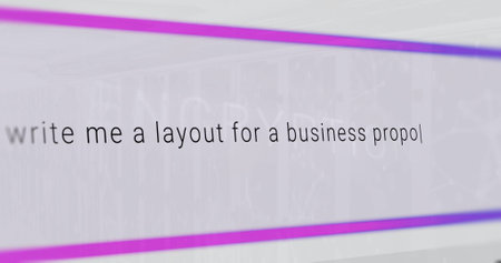 Image of text over ai chat. Global technology and digital interface concept digitally generated...