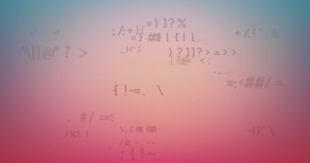 Image of digital data processing over red background. Global connections, computing and data processing concept digitally generated image.の写真素材