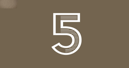 Image of a number on brown background. abstract background and digital interface concept digitally generated image.の写真素材