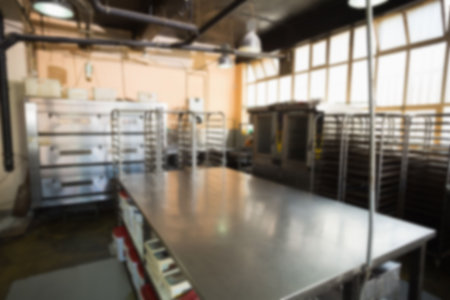 Interior of commercial kitchen at restaurantの写真素材