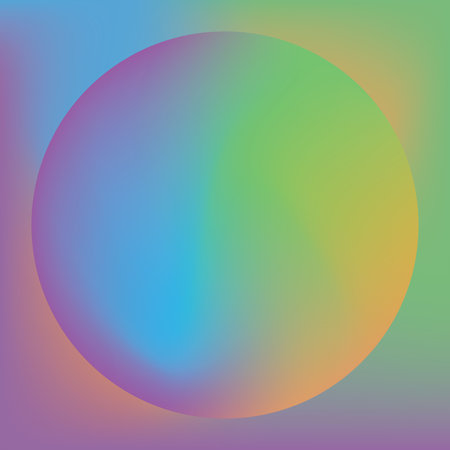 Image of circle over colorful background with copy space. Colour, pattern and communication concept...