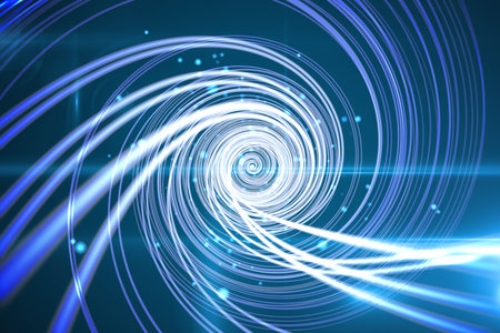 Background with shiny spiral