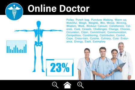 website for health information onlineの写真素材