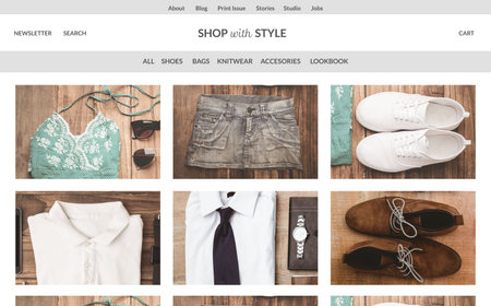 website online clothing shopの写真素材