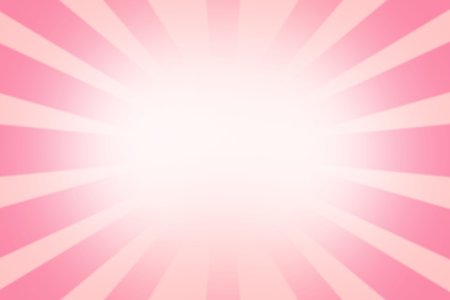 Abstract radial sunburst pattern is radiating in flat design with light and dark pink rays. Vibrant, energetic, dynamic, geometric, minimalist, modern, graphic designの写真素材