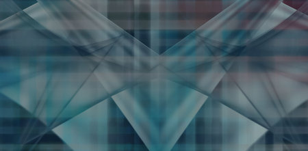 Centered abstract geometry is being shown in flat design, with translucent triangles and grid lines....