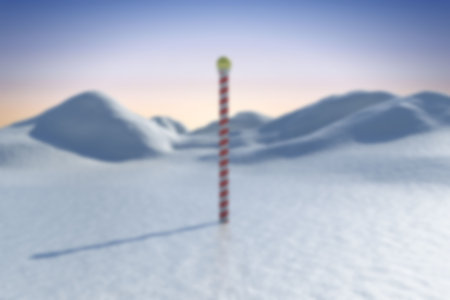 Blurry north pole landscapeの写真素材
