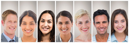 People collage portrait 7 wide