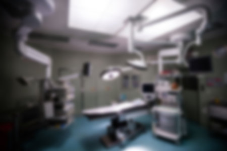 Blurry operating room in hospitalの写真素材