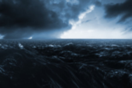 Tranquil view of seascape against skyの写真素材