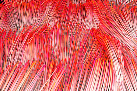 Full frame shot of illuminated fiber opticsの写真素材