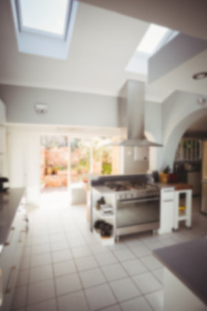 Interior of modern kitchen in house