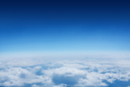Scenic view of cloudscape against clear blue sky