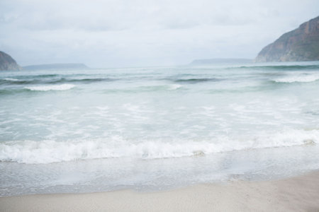 Scenic view of sea against skyの写真素材