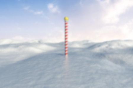 Blurry north pole landscape