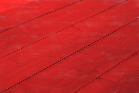 Red wooden planks with large copy spaceの写真素材