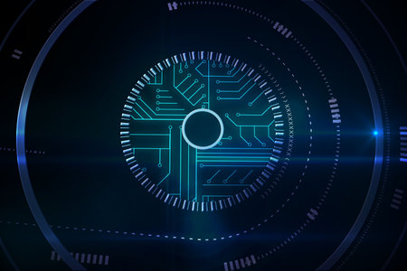 Futuristic technological background