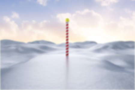 Blurry north pole landscapeの写真素材