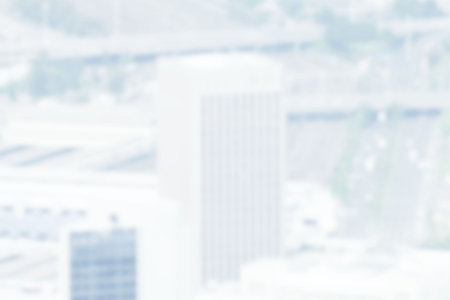 Blurry view of cityscape during summer