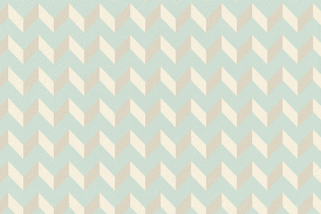 Digitally generated blue and cream patterned wallpaper