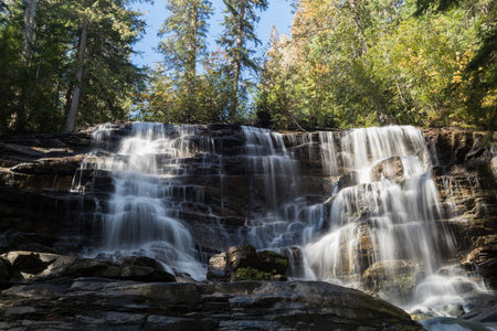 Beautiful waterfall in the forest