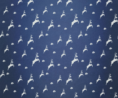 Digitally generated Blue reindeer patternの写真素材