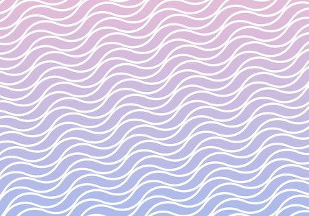 Full frame shot of white wave patterns against purple background, copy space. Advertisement, studio...