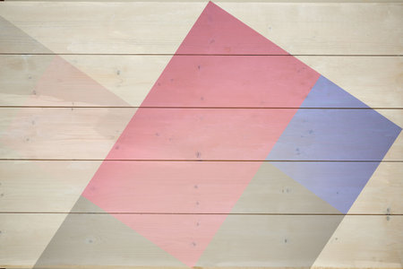 Colored wood as backgroundの写真素材