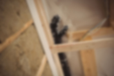 Empty construction site backgroundの写真素材