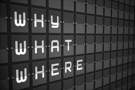 Questions on digitally generated black mechanical boardの写真素材