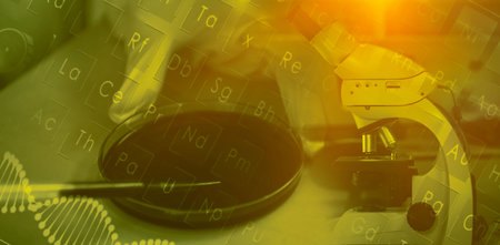 Several Laboratory deviceの写真素材