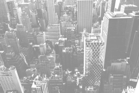 Aerial of skyscraper in the cityの写真素材